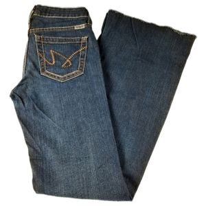 Cruel Denim Hannah Split Front Riding Indigo Jeans SZ 0
